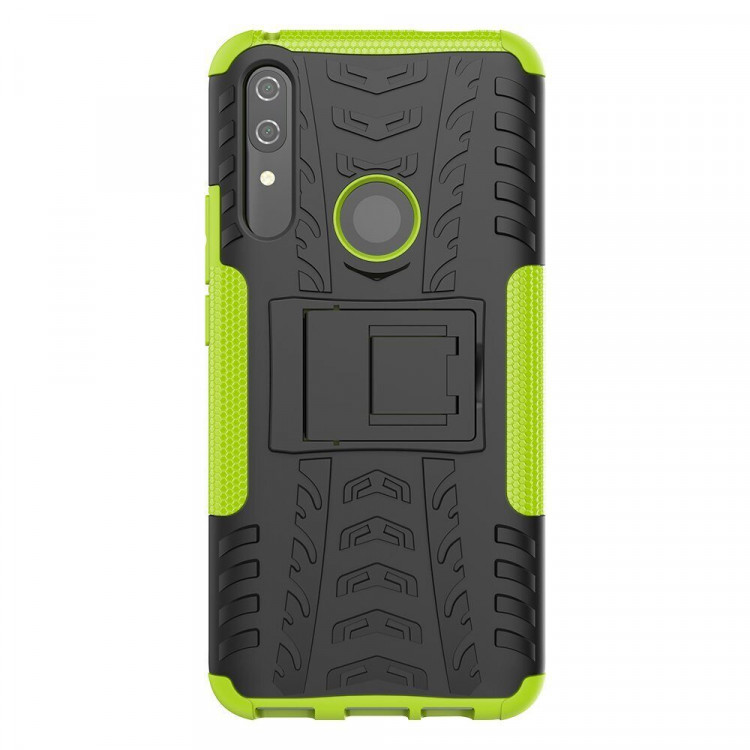 Чехол Hybrid Armor для Huawei P Smart Z / Honor 9X (STK-LX1) (черный + зеленый)