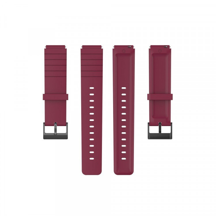 Силиконовый ремешок для часов 18мм (красное вино)