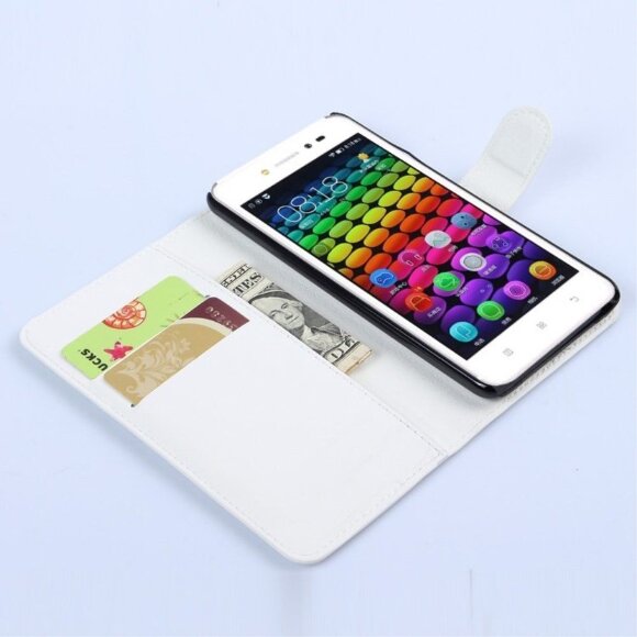 Чехол с визитницей для Lenovo Sisley S90 (белый) Чехол с визитницей для Lenovo Sisley S90 (белый)