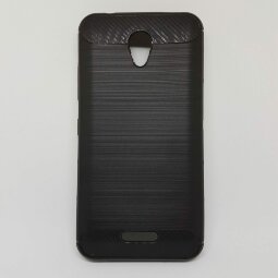Чехол-накладка Carbon Fibre для Lenovo Vibe A Plus (A1010) (черный)