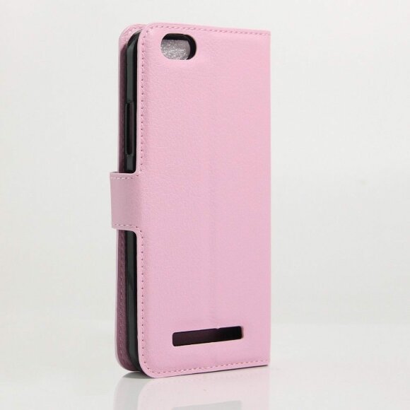Чехол с визитницей для Lenovo Vibe C (розовый)