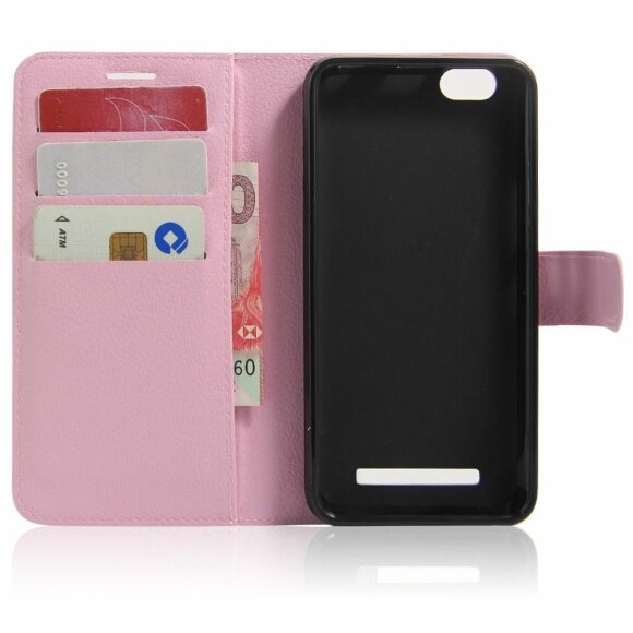 Чехол с визитницей для Lenovo Vibe C (розовый)