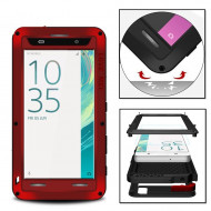 Гибридный чехол LOVE MEI для Sony Xperia XA (красный)