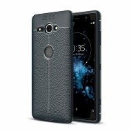 Чехол-накладка Litchi Grain для Sony Xperia XZ2 Compact (темно-синий) Чехол-накладка Litchi Grain для Sony Xperia XZ2 Compact (темно-синий)