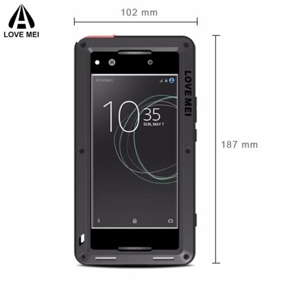 Гибридный чехол LOVE MEI для Sony Xperia XA1 Ultra (черный) Гибридный чехол LOVE MEI для Sony Xperia XA1 Ultra (черный)