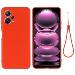 Силиконовый чехол Mobile Shell для Xiaomi Redmi Note 12, POCO X5 5G (красный)