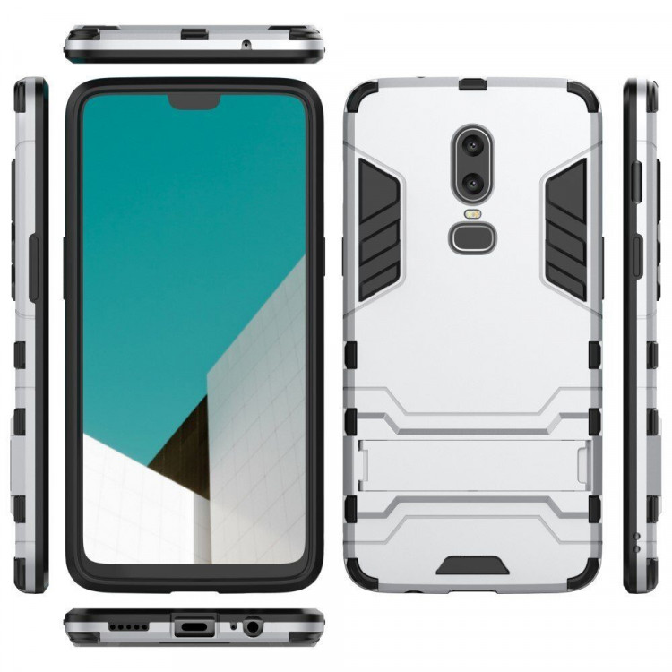 Чехол Duty Armor для OnePlus 6 (серебряный)