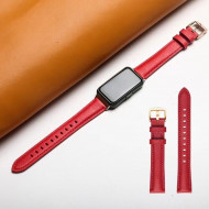 Кожаный ремешок для Huawei Band 7 (красный) Кожаный ремешок для Huawei Band 7 (красный)
