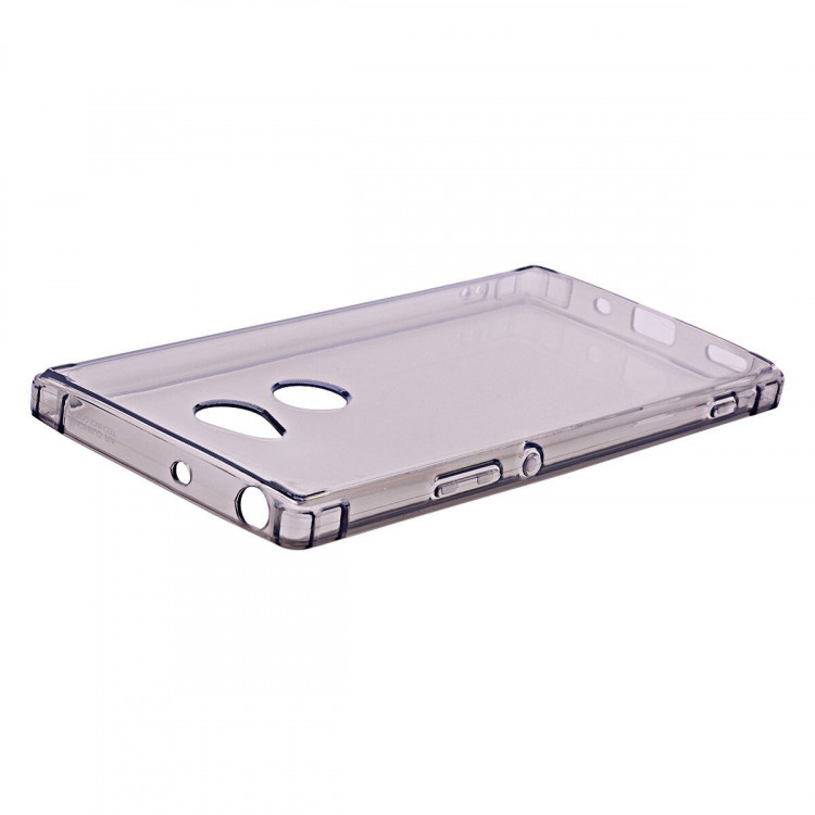 Силиконовый чехол с усиленными бортиками для Sony Xperia XA2 Plus (черный)