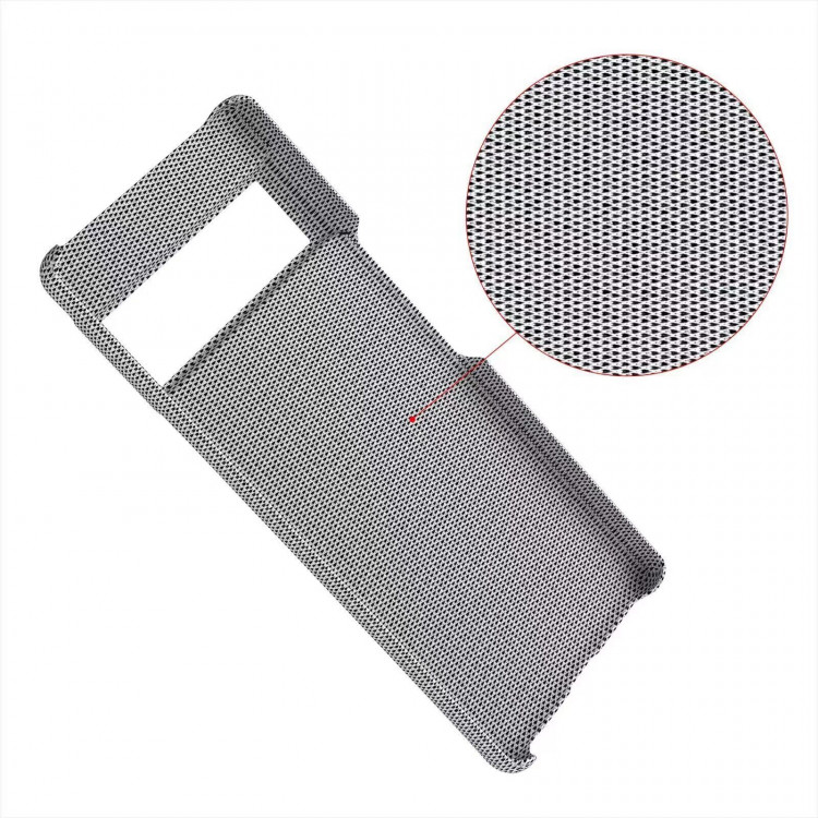 Тканевый чехол Full Cloth Texture для Google Pixel 6a (светло-серый)