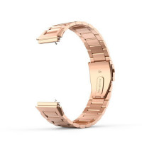 Стальной браслет для Huawei Band 7 (розовое золото)