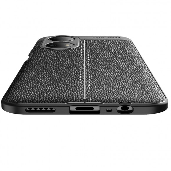 Чехол-накладка Litchi Grain для Honor X7 (черный) Чехол-накладка Litchi Grain для Honor X7 (черный)