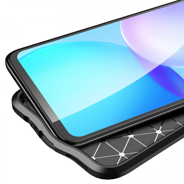 Чехол-накладка Litchi Grain для Honor X7 (черный)