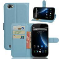 Чехол с визитницей для DOOGEE T6 / T6 Pro (голубой)