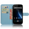 Чехол с визитницей для DOOGEE T6 / T6 Pro (голубой)