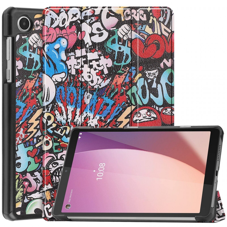 Чехол Smart Case для Lenovo Tab M8 (4th Gen), TB-300FU, TB-300XU (Graffiti)