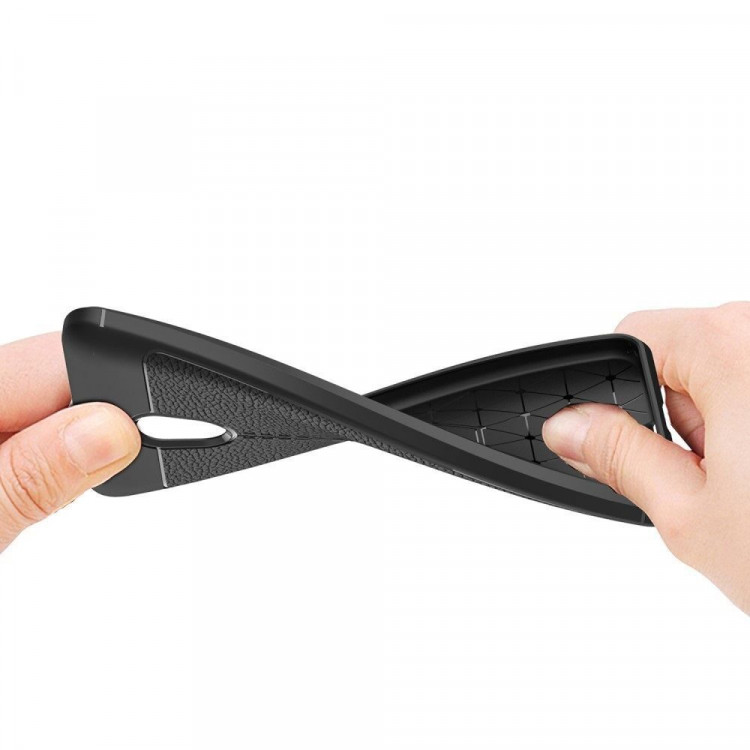 Чехол-накладка Litchi Grain для Meizu M5s (черный)