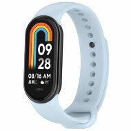 Силиконовый ремешок для Xiaomi Mi Smart Band 8, Xiaomi Mi Band 8 (голубой) Силиконовый ремешок для Xiaomi Mi Smart Band 8, Xiaomi Mi Band 8 (голубой)