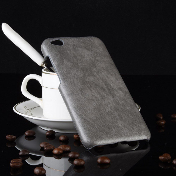 Кожаная накладка-чехол для Xiaomi Redmi Go (серый) Кожаная накладка-чехол для Xiaomi Redmi Go (серый)