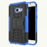 Чехол Hybrid Armor для Samsung Galaxy A3 (2017) SM-A320F (черный + голубой)