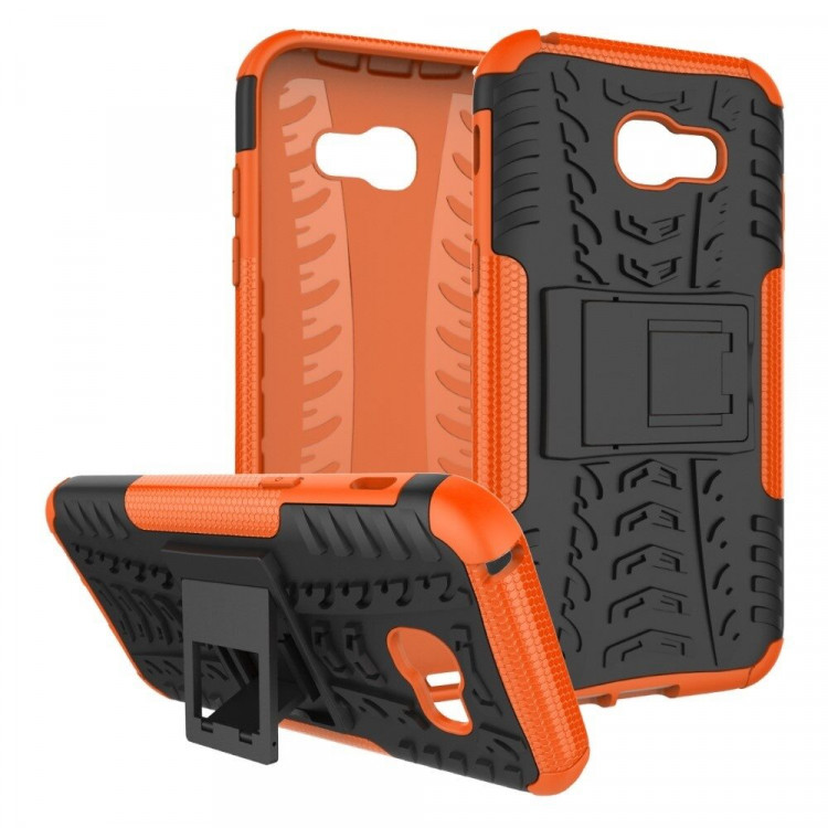 Чехол Hybrid Armor для Samsung Galaxy A5 (2017) SM-A520F (черный + оранжевый)