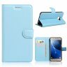 Чехол с визитницей для Samsung Galaxy C5 (голубой)