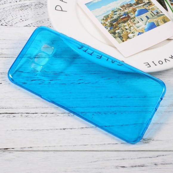 Силиконовый TPU чехол для Samsung Galaxy S8+ (голубой)