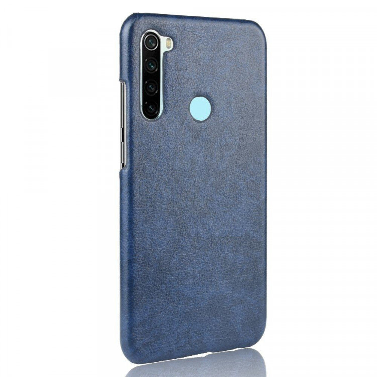 Кожаная накладка-чехол для Xiaomi Redmi Note 8T (синий)