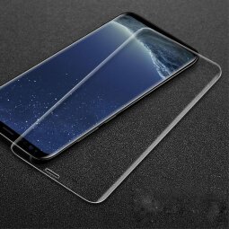 Защитное стекло 3D для Samsung Galaxy S9 (прозрачная окантовка)