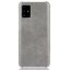Кожаная накладка-чехол для Samsung Galaxy A71 (серый)