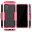 Чехол Hybrid Armor для Samsung Galaxy A41 (черный + розовый)