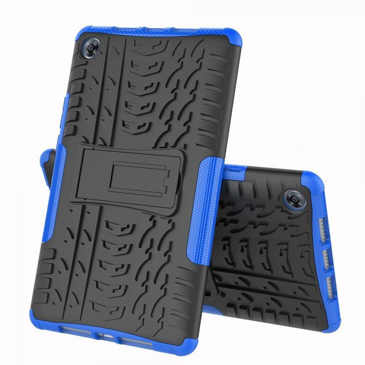 Чехол Hybrid Armor для Huawei MediaPad M5 8.4 (черный + голубой)