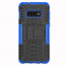 Чехол Hybrid Armor для Samsung Galaxy S10e (черный + голубой)