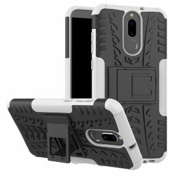 Чехол Hybrid Armor для Huawei Mate 10 Lite / Nova 2i (черный + белый)