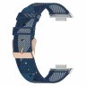 Нейлоновый ремешок с разноцветным плетением для Huawei Watch Fit 2 (синий)