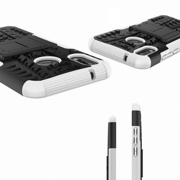 Чехол Hybrid Armor для Huawei P20 Lite / Nova 3e (черный + белый) Чехол Hybrid Armor для Huawei P20 Lite / Nova 3e (черный + белый)