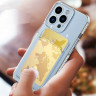Силиконовый чехол с карманом для карт для iPhone 13