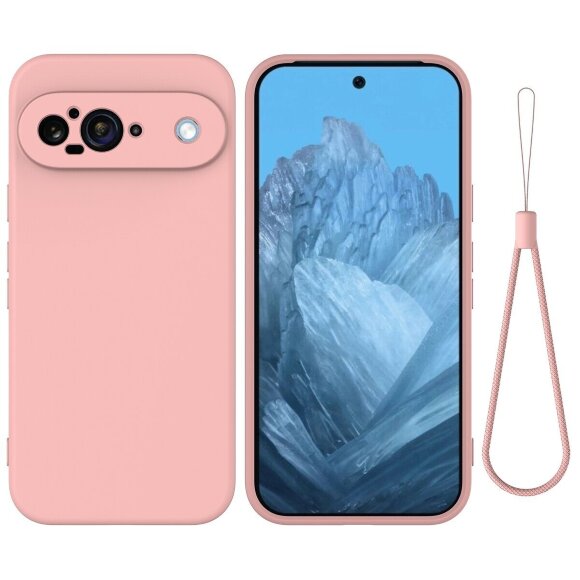 Силиконовый чехол Mobile Shell для Google Pixel 9 (розовый)