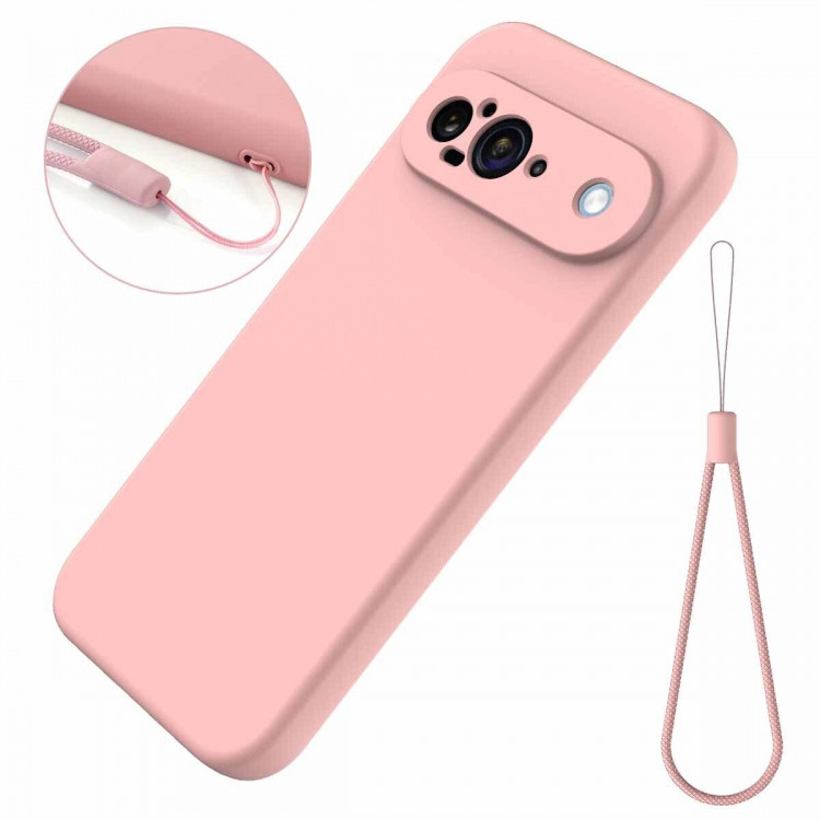 Силиконовый чехол Mobile Shell для Google Pixel 9 (розовый)