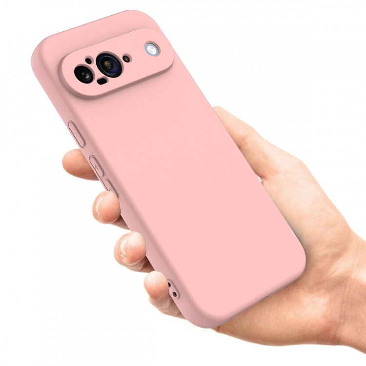 Силиконовый чехол Mobile Shell для Google Pixel 9 (розовый)
