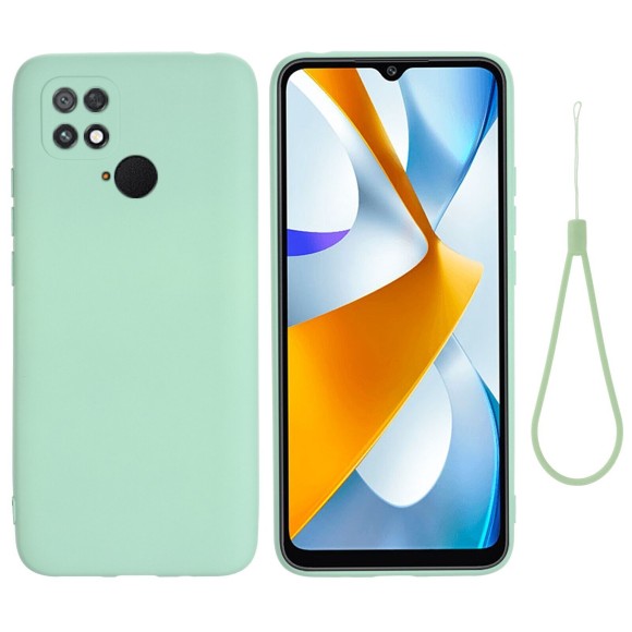 Силиконовый чехол Mobile Shell для Xiaomi Poco C40 (зеленый)