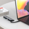 HUB Type-C Hoco HB17 Easy connect (Type-C to USB3.0*3+SD+TF)