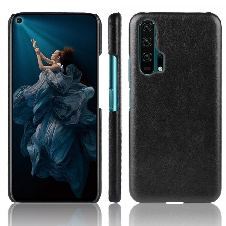 Кожаная накладка-чехол для Huawei Honor 20 Pro (черный)