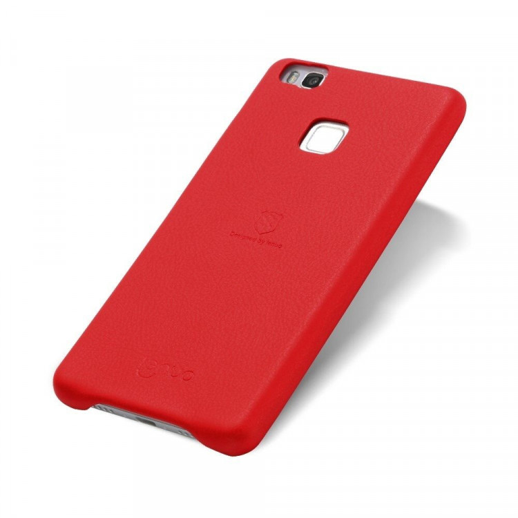 Кожаная накладка LENUO для Huawei P9 Lite (красный)