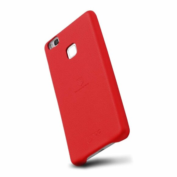 Кожаная накладка LENUO для Huawei P9 Lite (красный) Кожаная накладка LENUO для Huawei P9 Lite (красный)