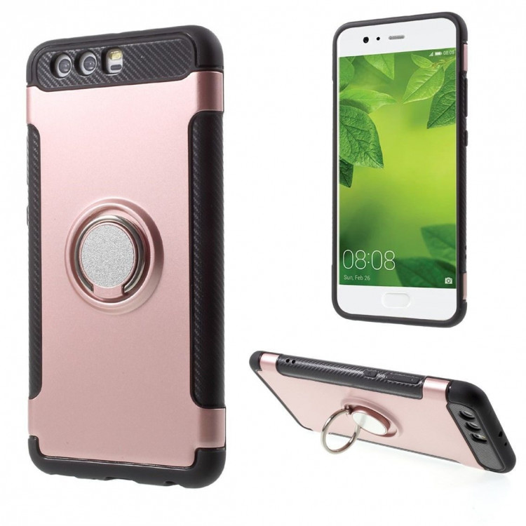 Чехол Hybrid Kickstand для Huawei P10 Plus (розовое золото)