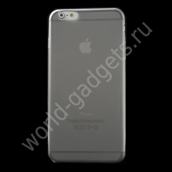 Чехол из мягкого пластика для iPhone 6 Plus (серый)