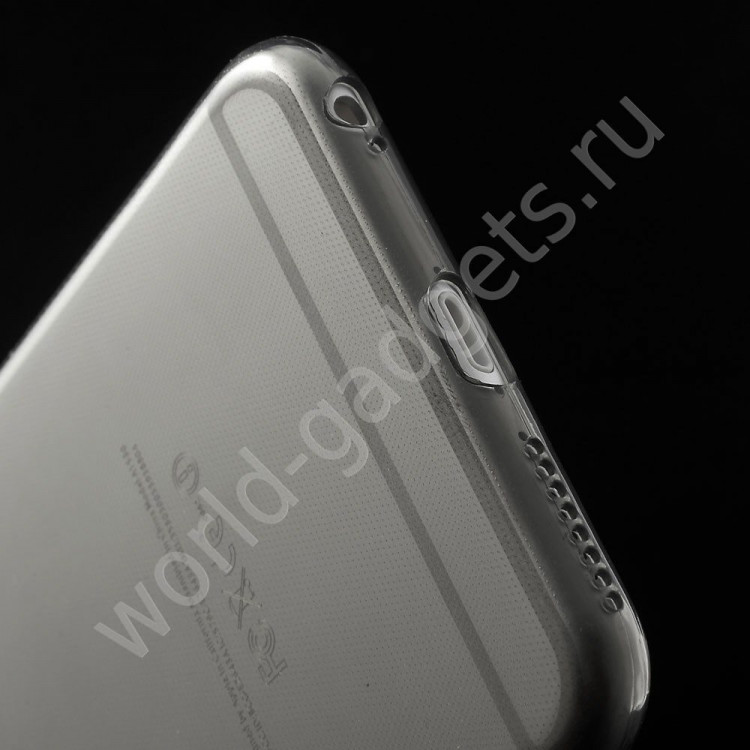 Чехол из мягкого пластика для iPhone 6 Plus (серый)