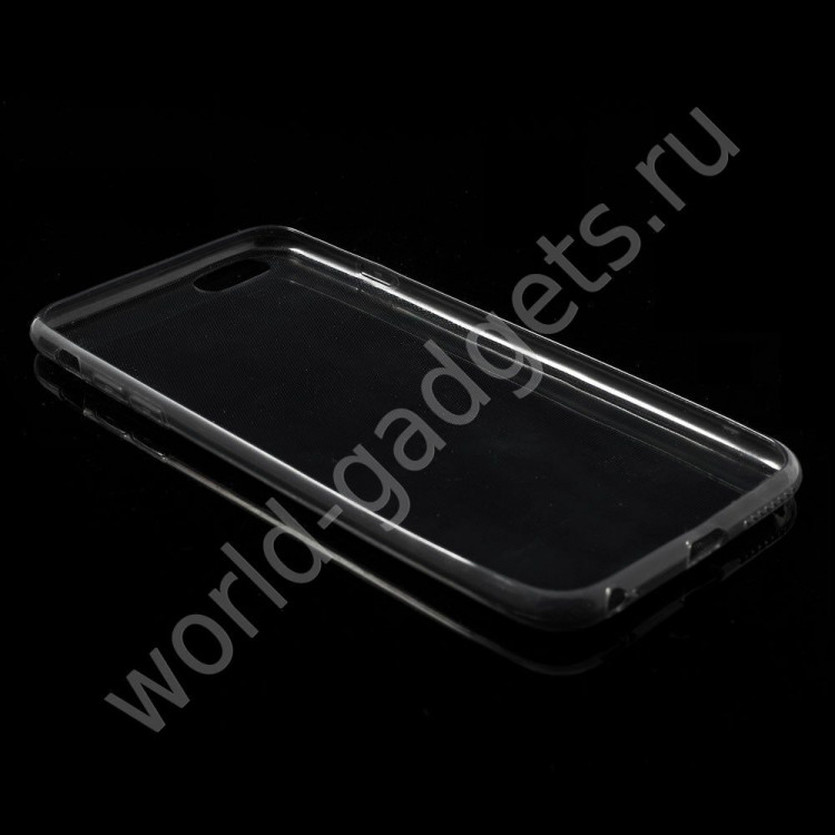 Чехол из мягкого пластика для iPhone 6 Plus (серый)