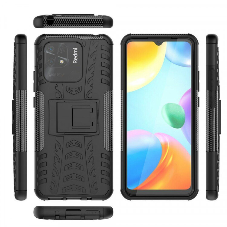 Чехол Hybrid Armor для Xiaomi Redmi 10C (черный)